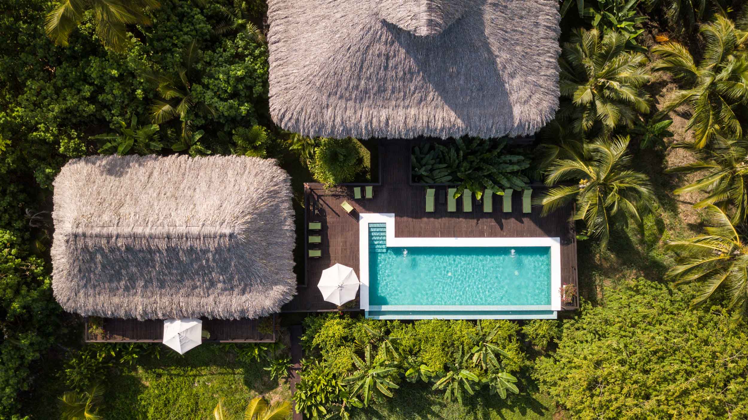 View from above of Hotel Villa Playa Tayrona.